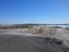 The lunar landscape around the dam