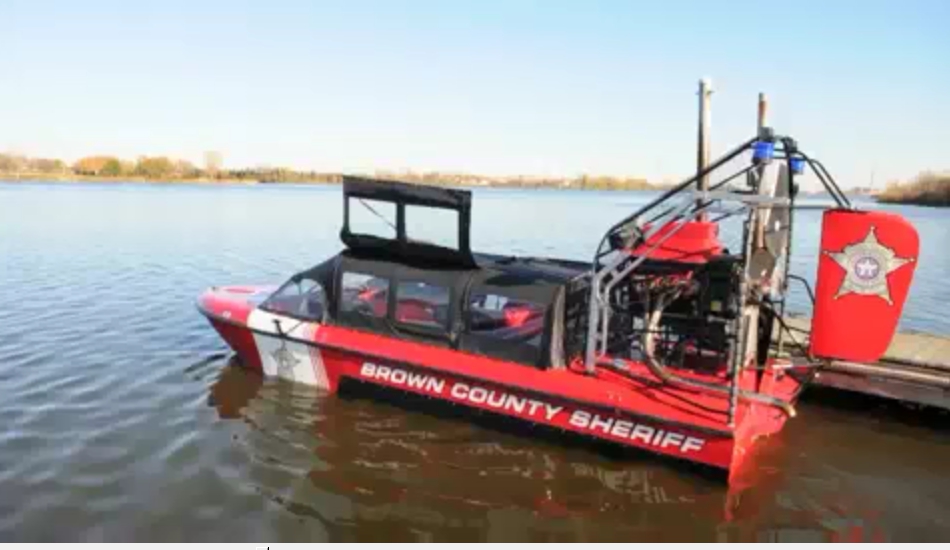 Brown County ice rescue airboat
