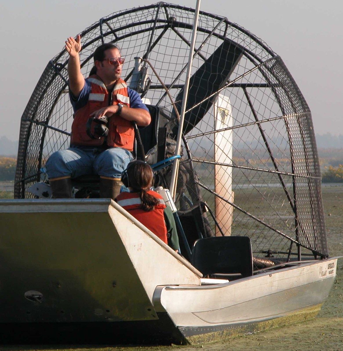 There's always a way - especially in an airboat! / photo: Serge